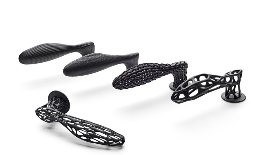 3D printing parts made from PA12 nylon powders manufactured in MJF. ©HP Inc.